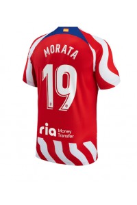 Atletico Madrid Alvaro Morata #19 Fotballdrakt Hjemme Klær 2022-23 Korte ermer